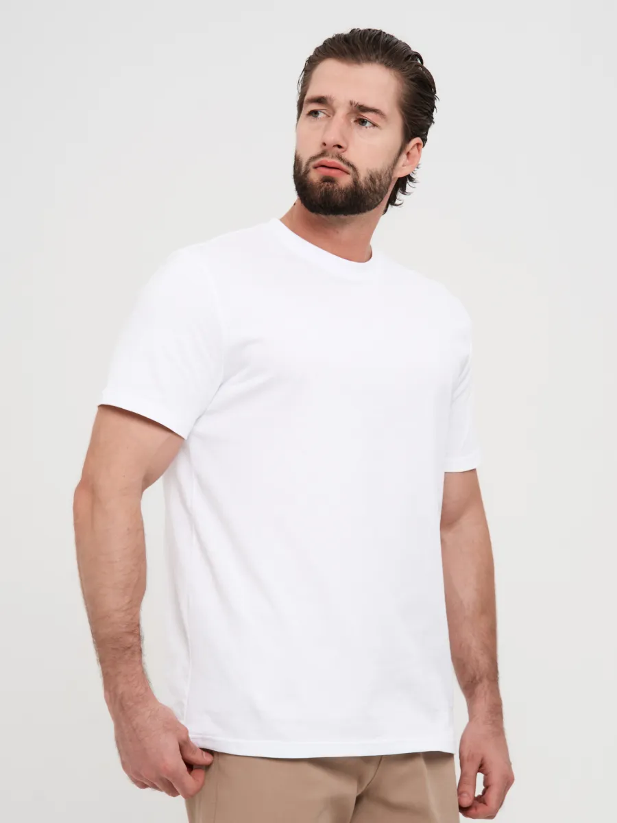 Футболка базовая хлопок однотонная