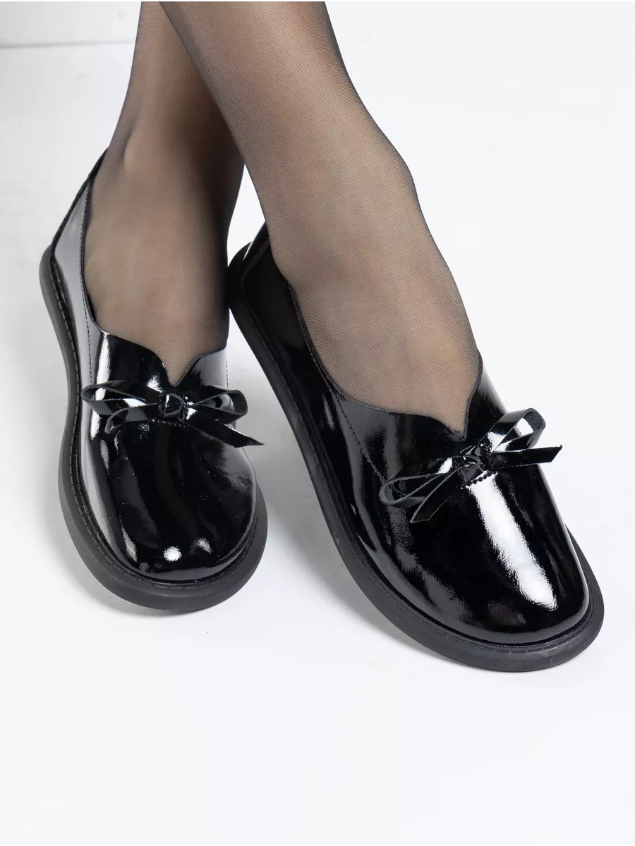 Балетки черные женские