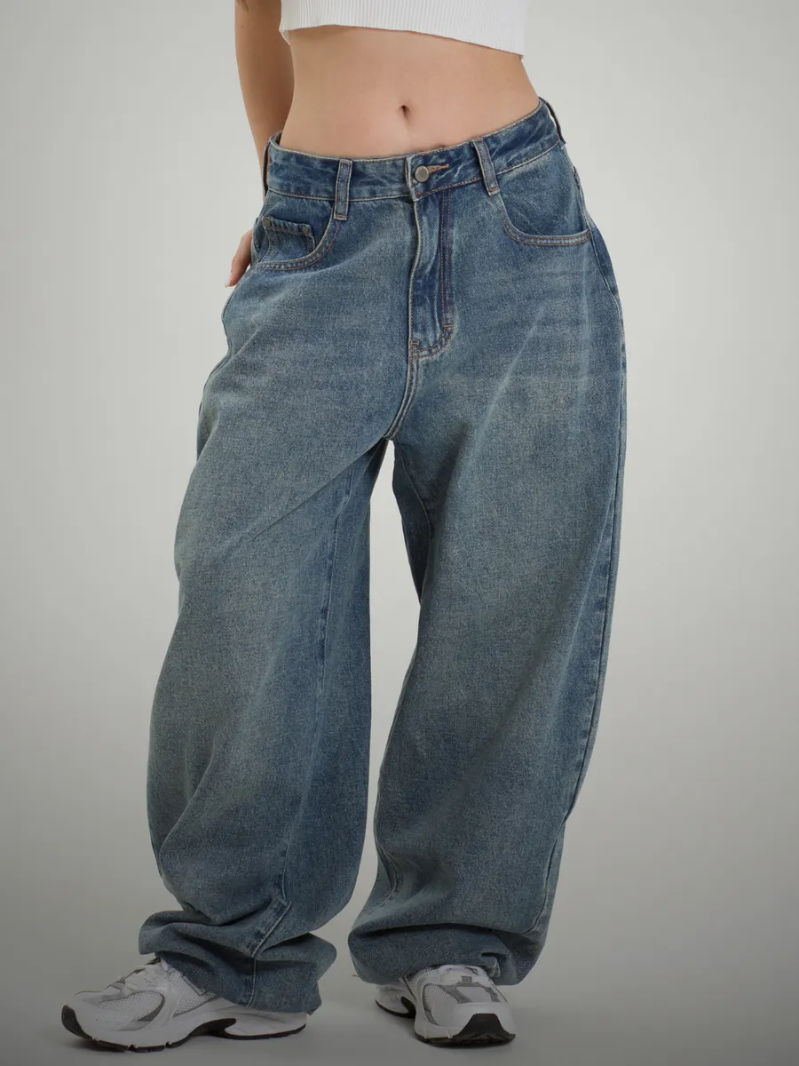 Джинсы широкие багги баллоны y2k бойфренды