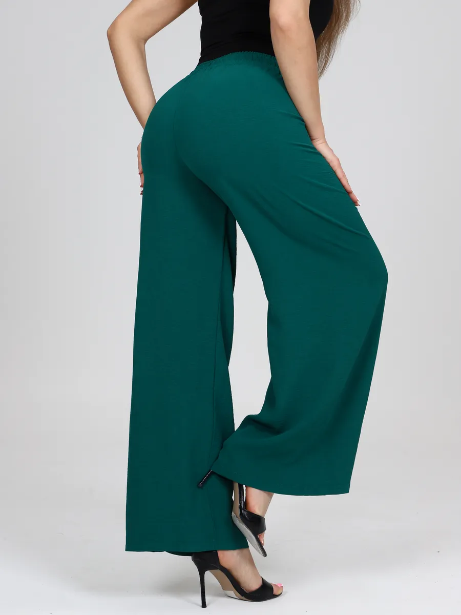 Брюки широкие теплые палаццо школьные на 1 сентября