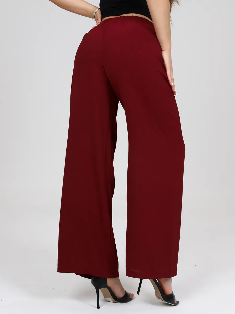 Брюки широкие теплые палаццо школьные на 1 сентября