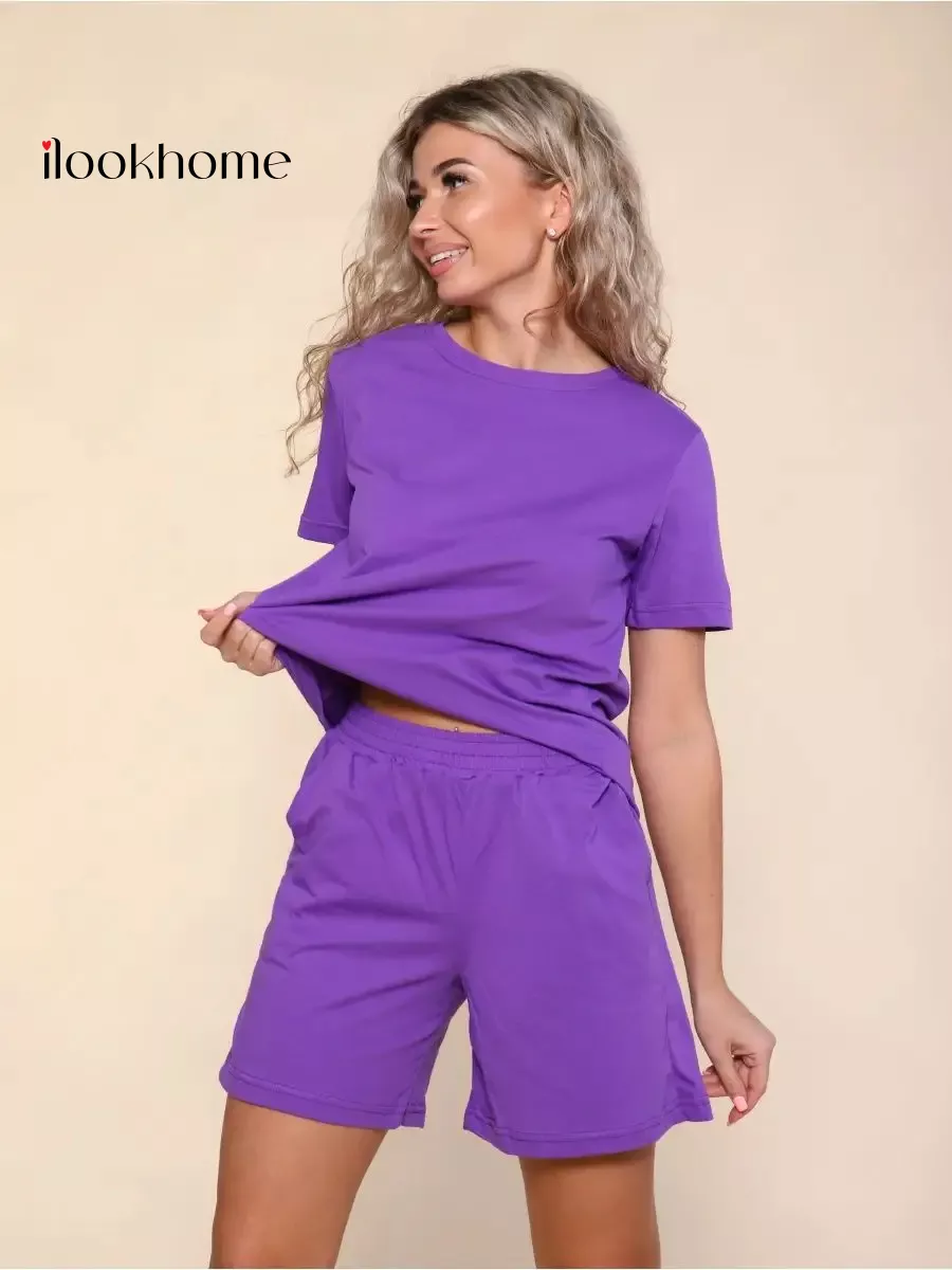 Костюм домашний с шортами и футболкой пижама