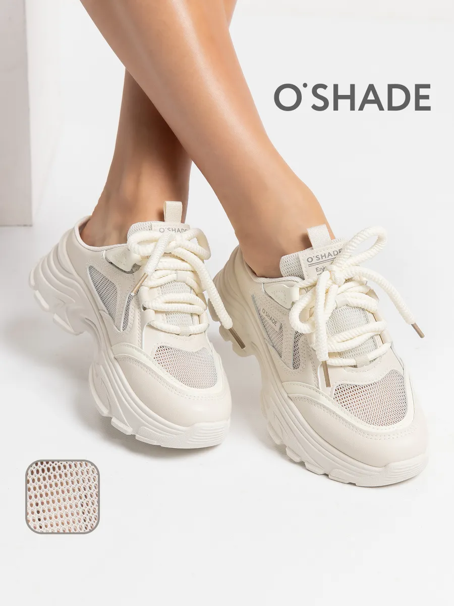 Кроссовки на платформе сабо