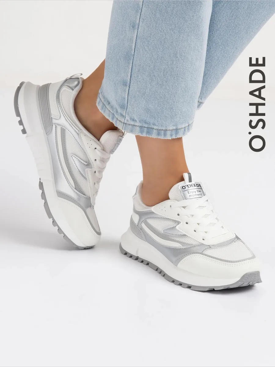 Кроссовки белые женские