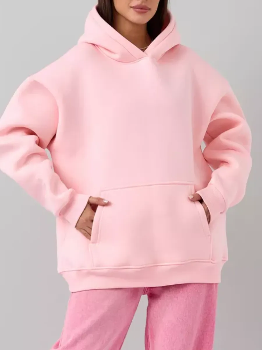 Худи оверсайз с капюшоном теплое с начесом