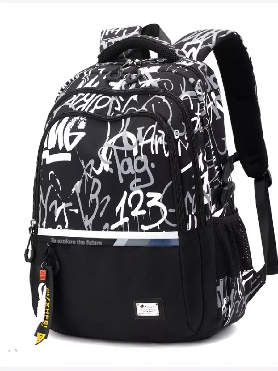 Рюкзак школьный черный мужской