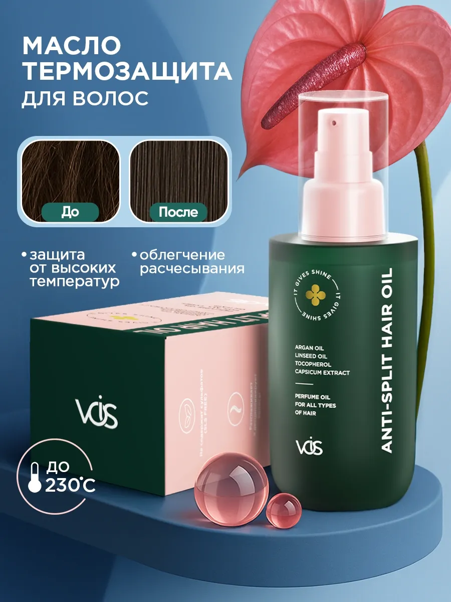 Масло для волос и кончиков несмываемое, 70мл