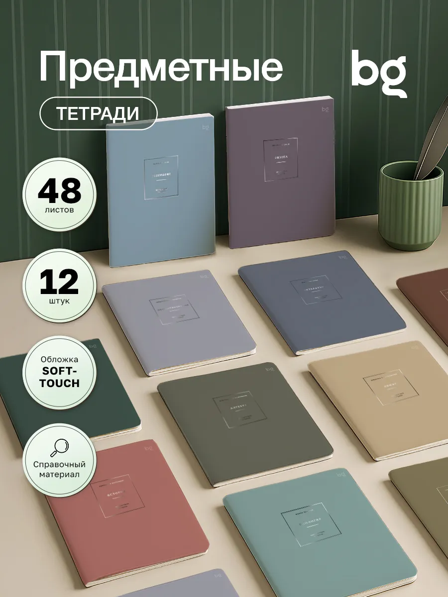 Предметные тетради комплект 48 листов 12 штук