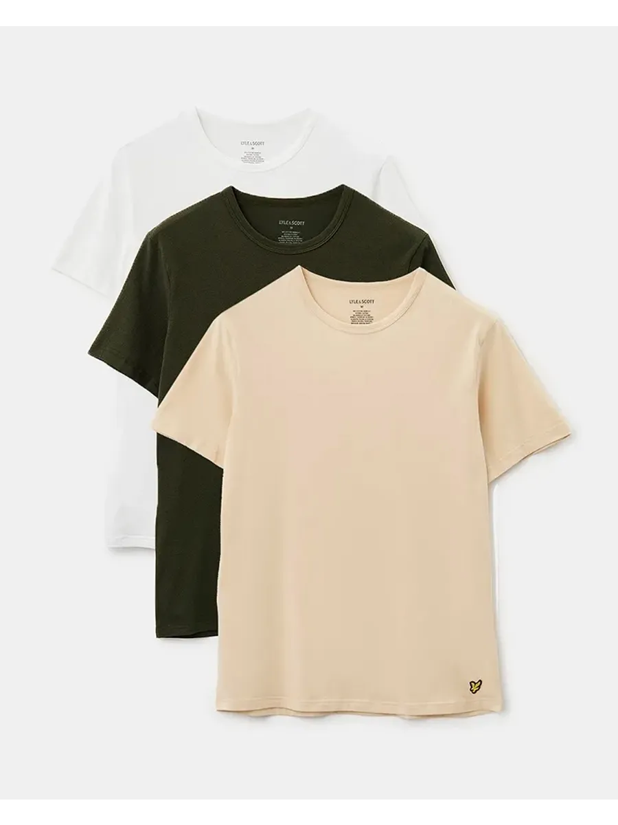 Набор футболок базовые однотонные хлопок 3 шт