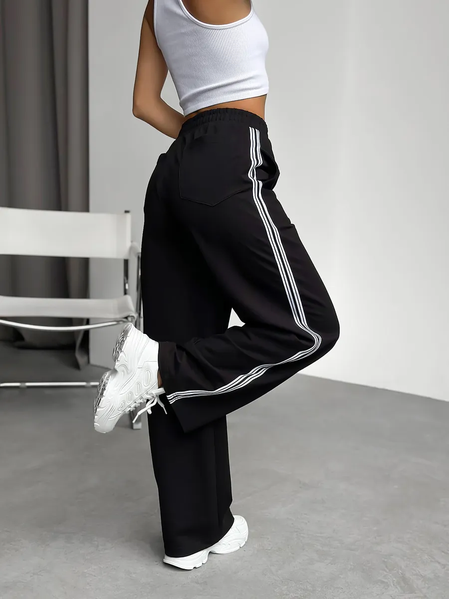 Брюки женские спортивные широкие, штаны домашние оверсайз