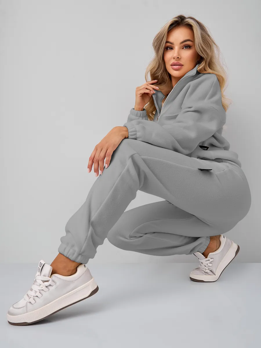 Спортивный костюм флисовый с молнией