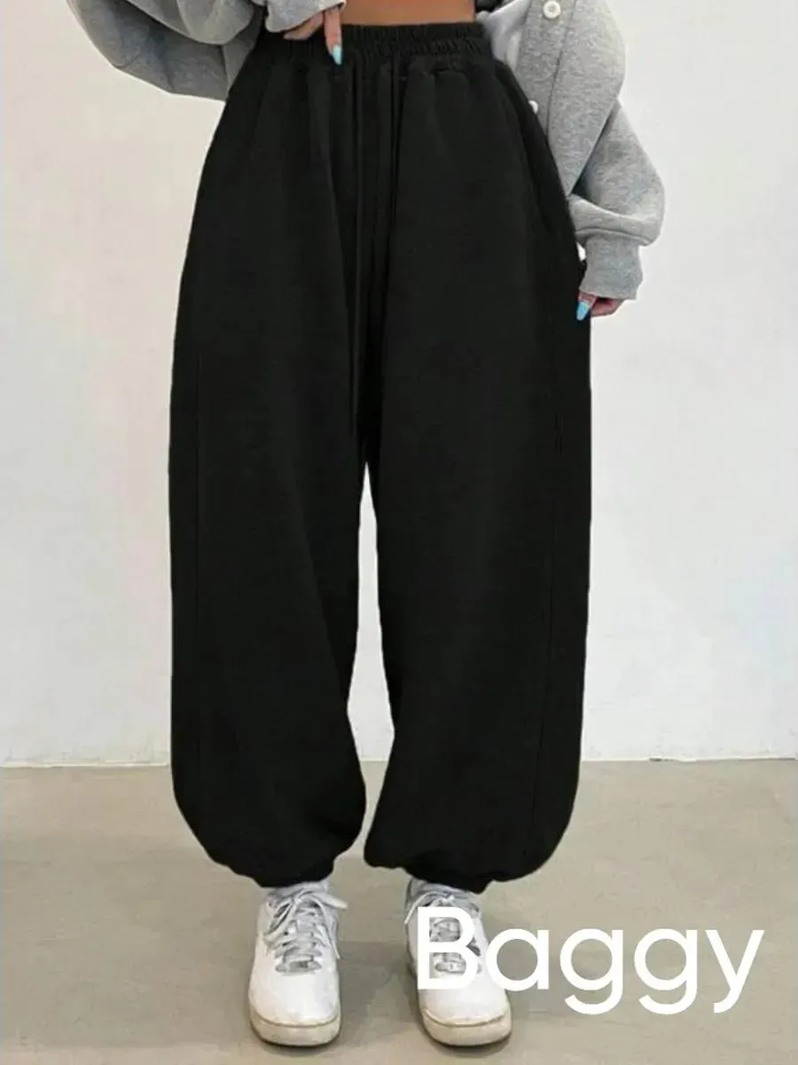 Широкие спортивные штаны джоггеры оверсайз для танцев