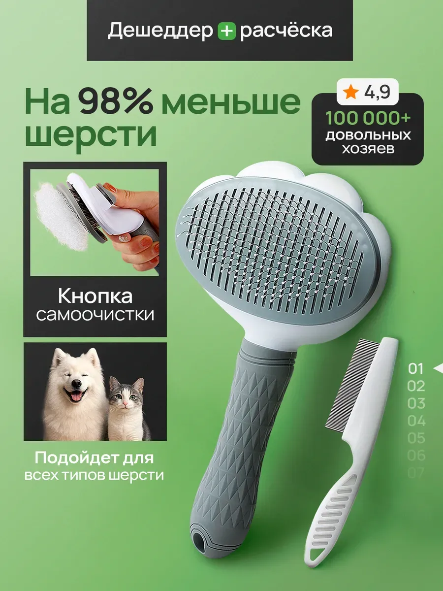 Расческа для кошек и собак