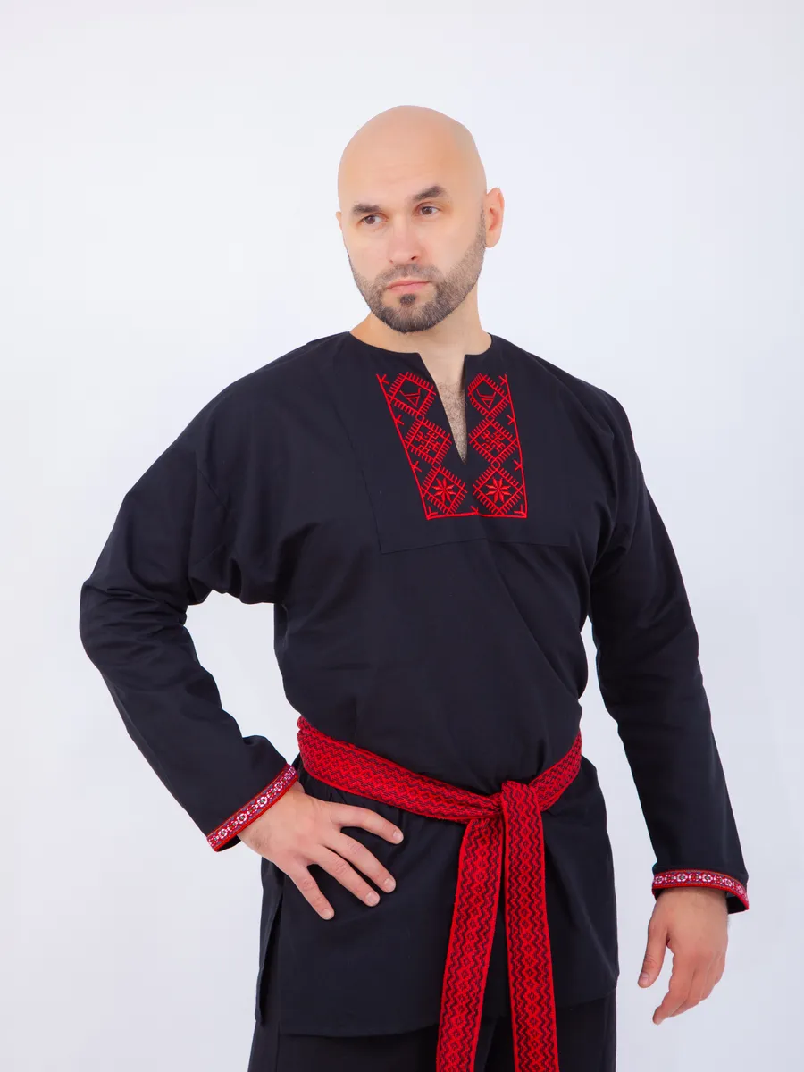 Мужская рубашка в русском народном стиле