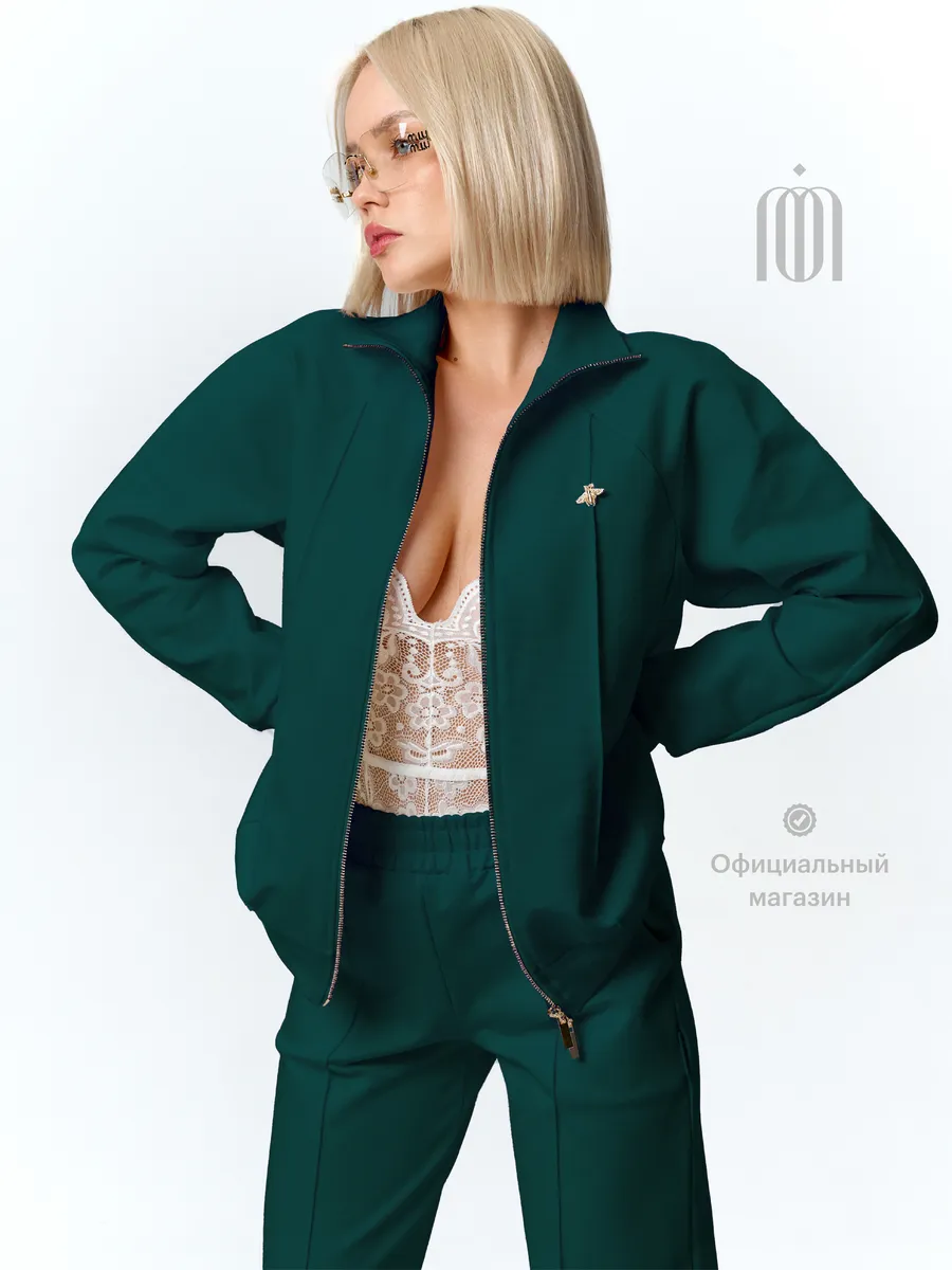 Спортивный костюм брючный на молнии