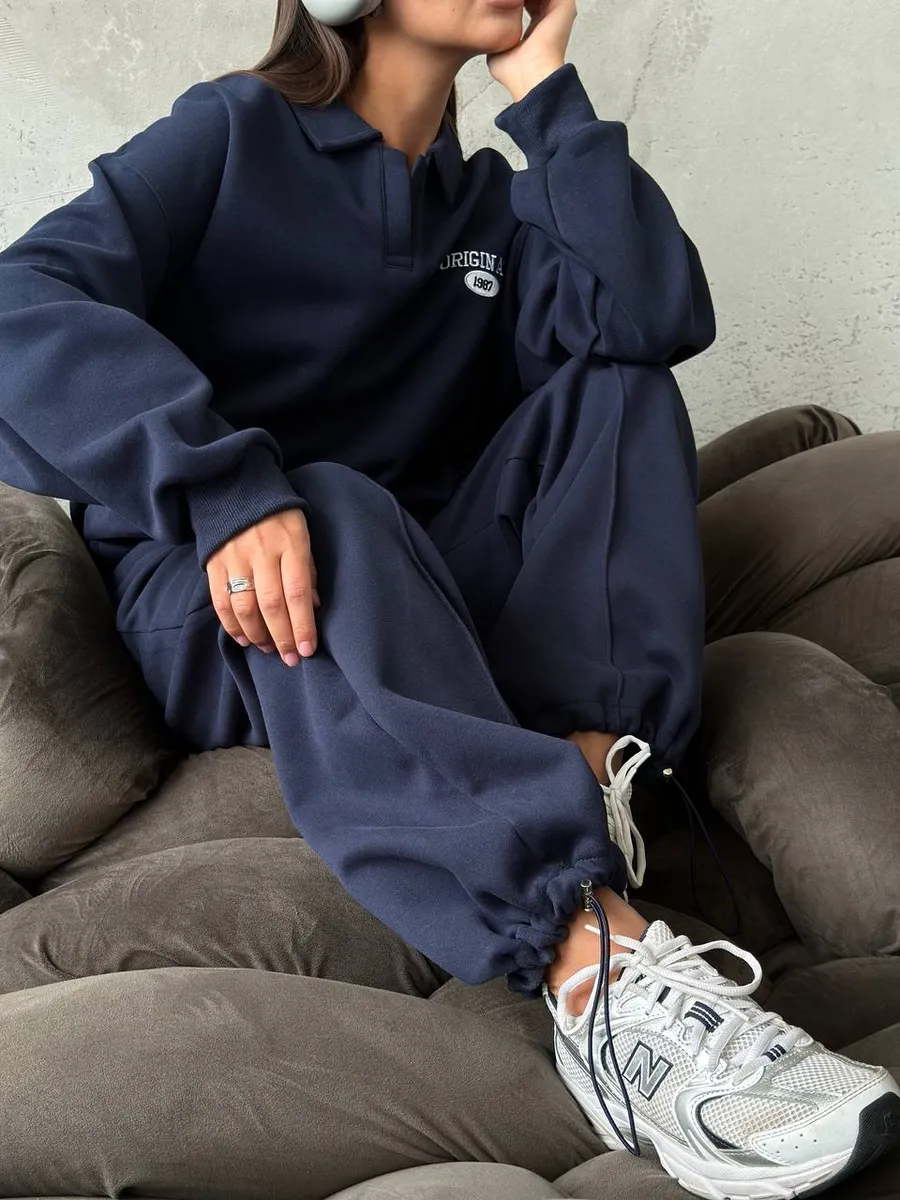 Спортивный костюм оверсайз без начеса