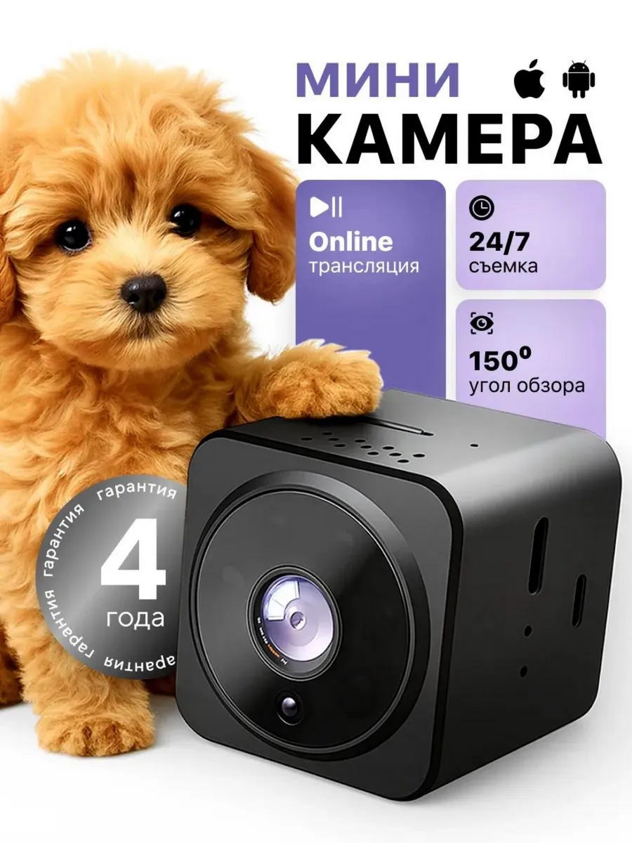 Мини камера видеонаблюдения для дома