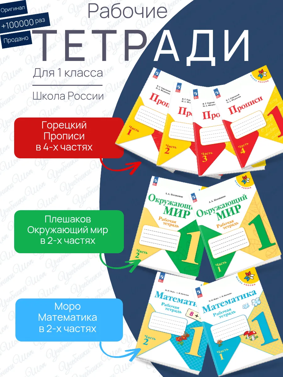 набор 1 класс рабочие тетради школа России