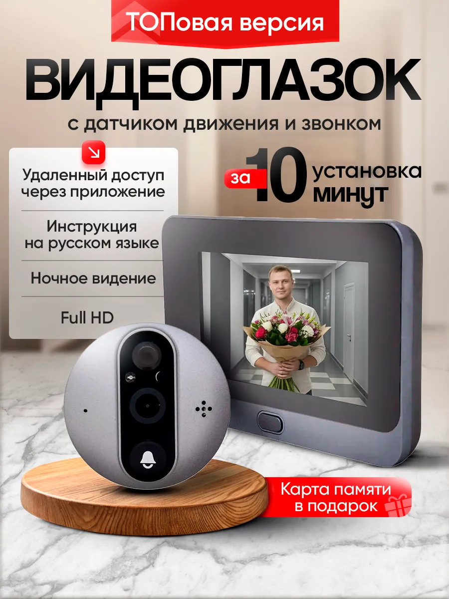 Видеоглазок на входную дверь wifi