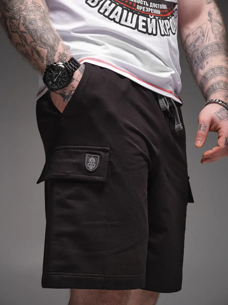 Летние трикотажные шорты из хлопка