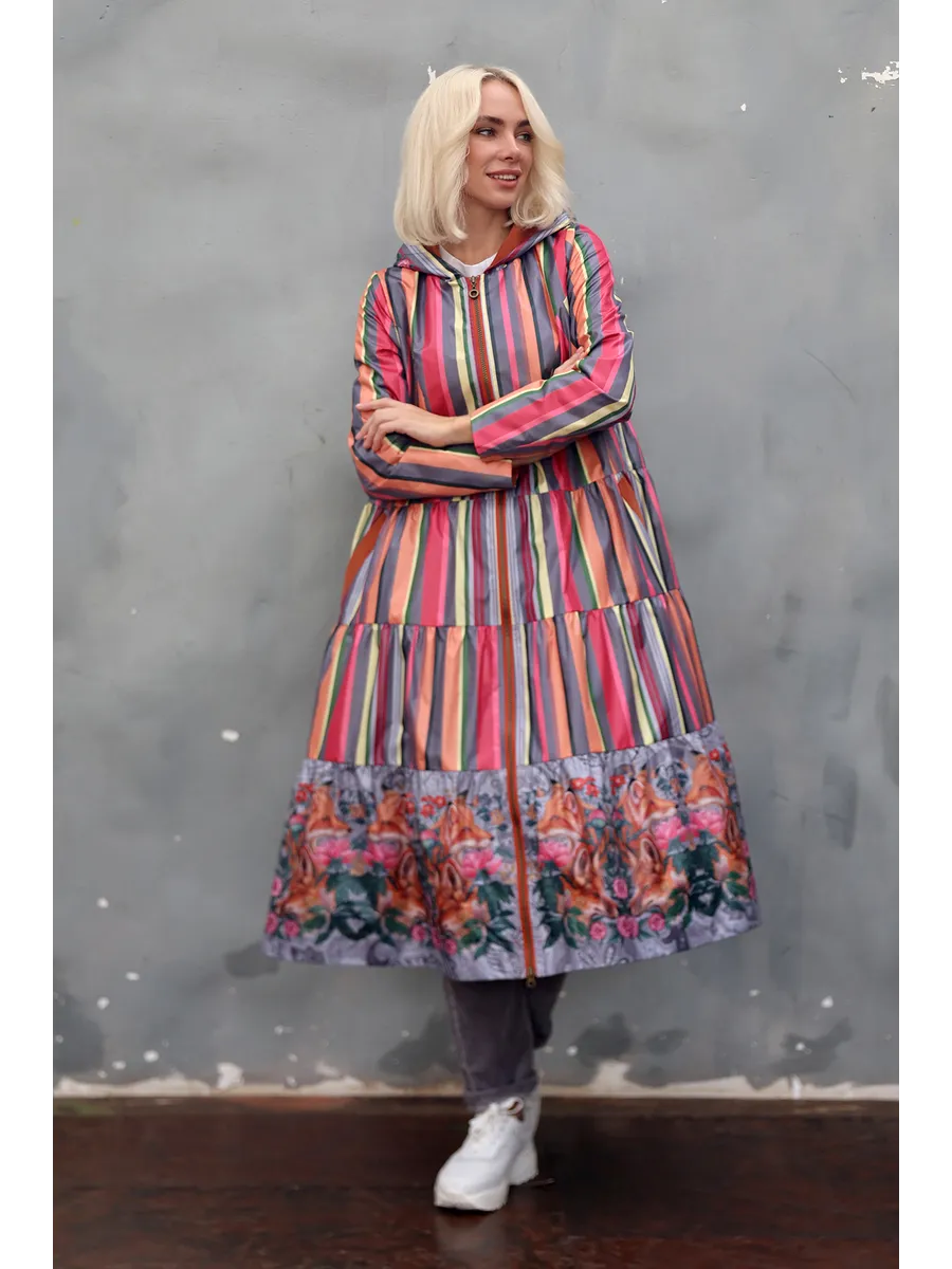 Плащ демисезонный длинный