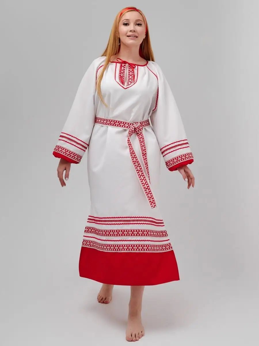 Русское народное платье покосная рубаха