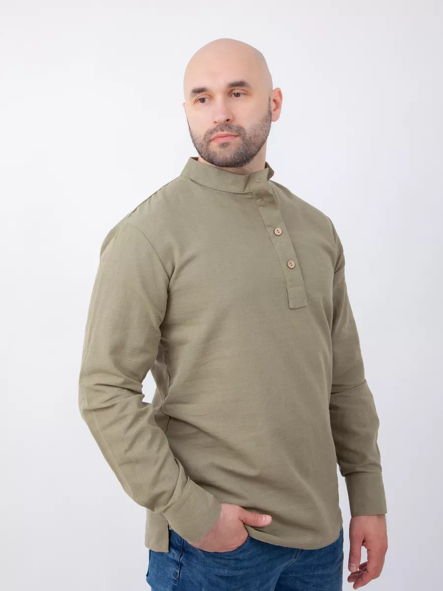 Мужская косоворотка лен