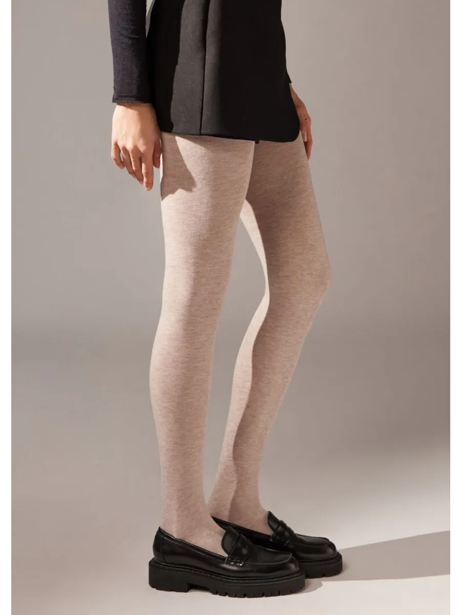 Колготки с добавлением кашемира теплые