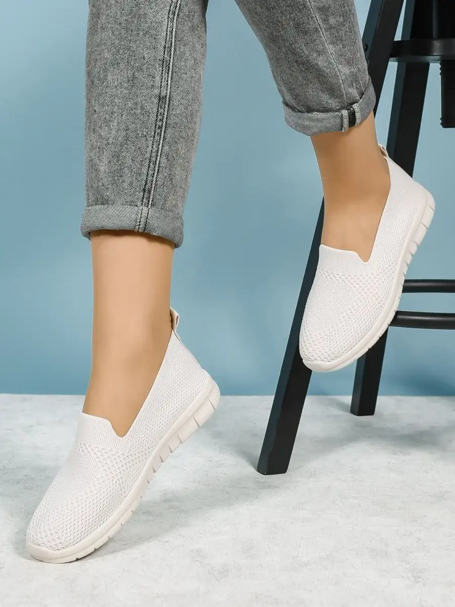 Слипоны женские летние сменная обувь кроссовки на лето