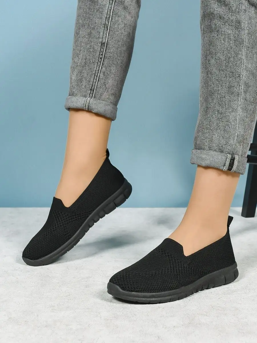 Слипоны женские летние сменная обувь кроссовки на лето