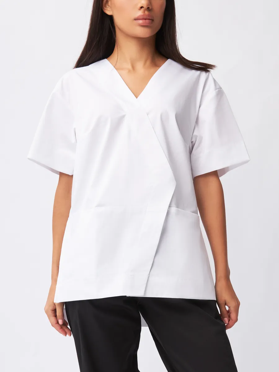 Рубашка медицинская блуза оверсайз