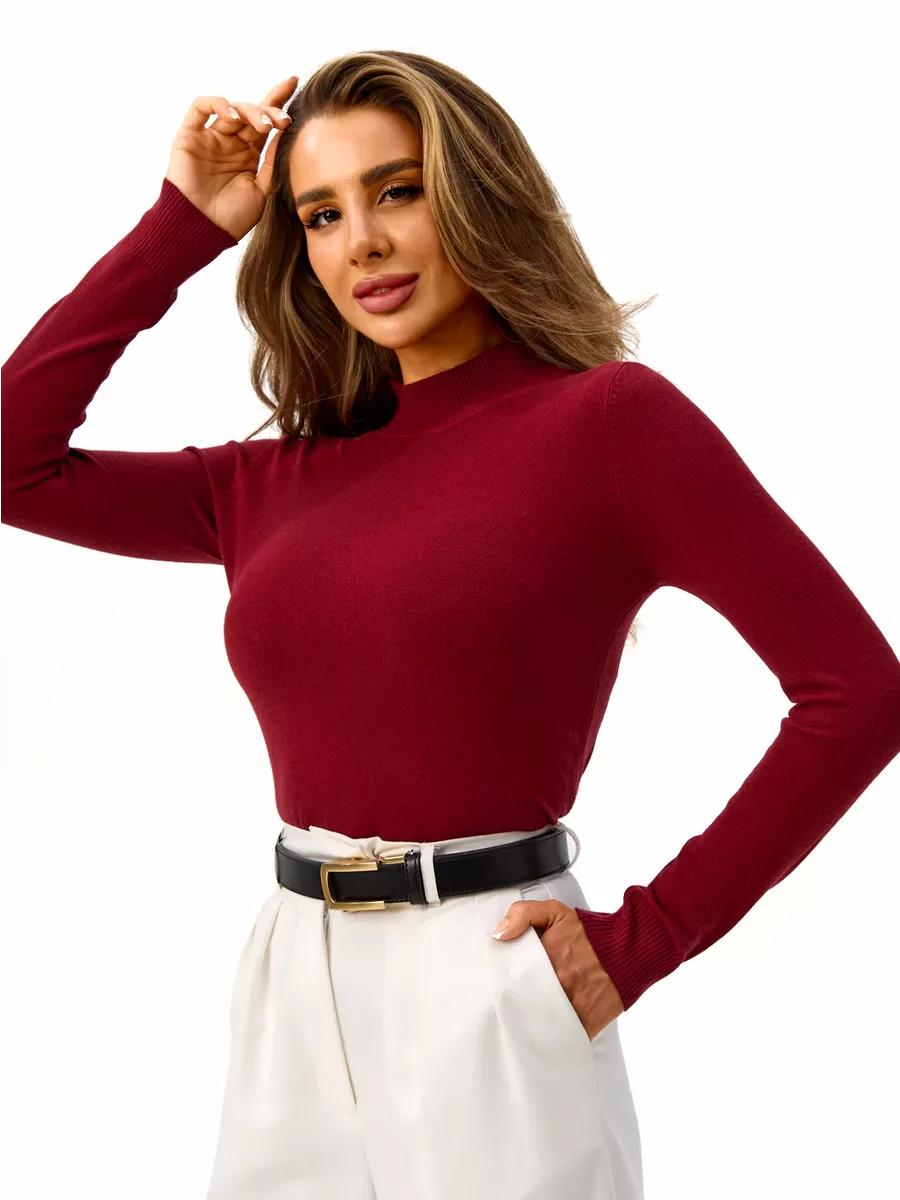 Водолазка с длинным рукавом кашемир теплая