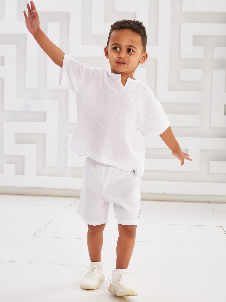 Костюм летний для мальчика муслиновый