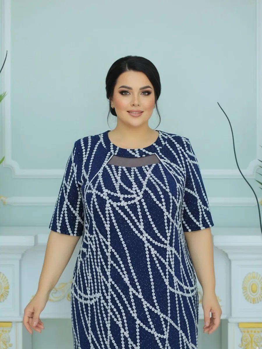 Платье праздничное вечернее больших размеров