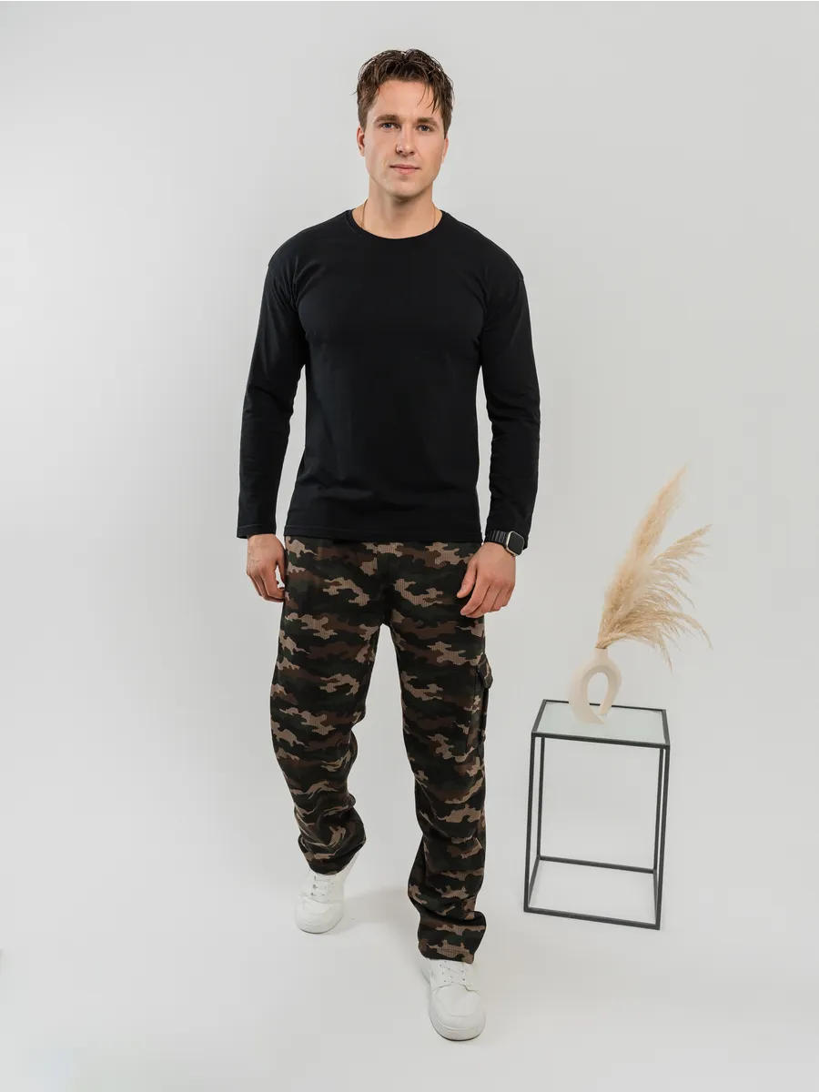 Брюки спортивные с начесом теплые джоггеры