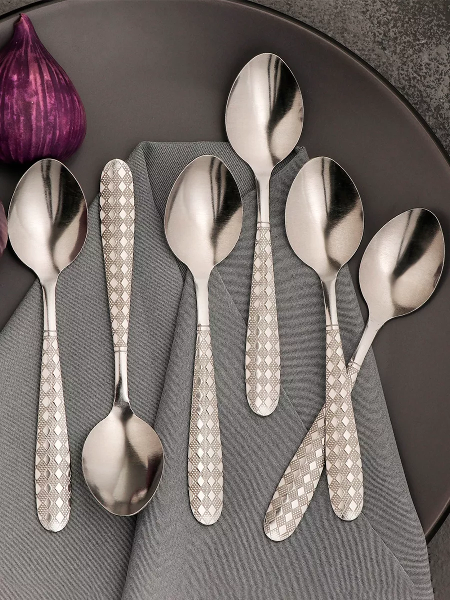 Ложки чайные набор 6 штук « Ромб» 15 см