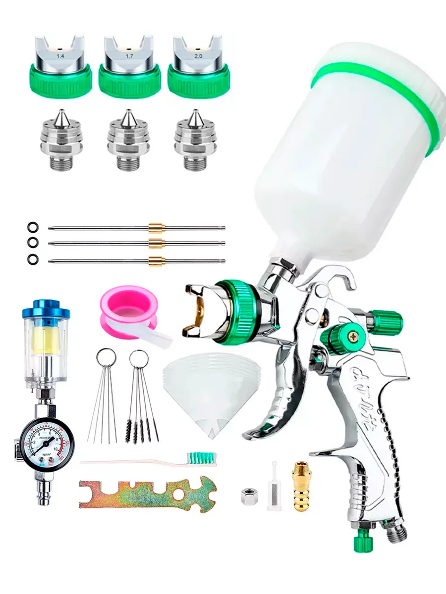 Краскопульт пневматический сопла 1 4 1 7 2 мм