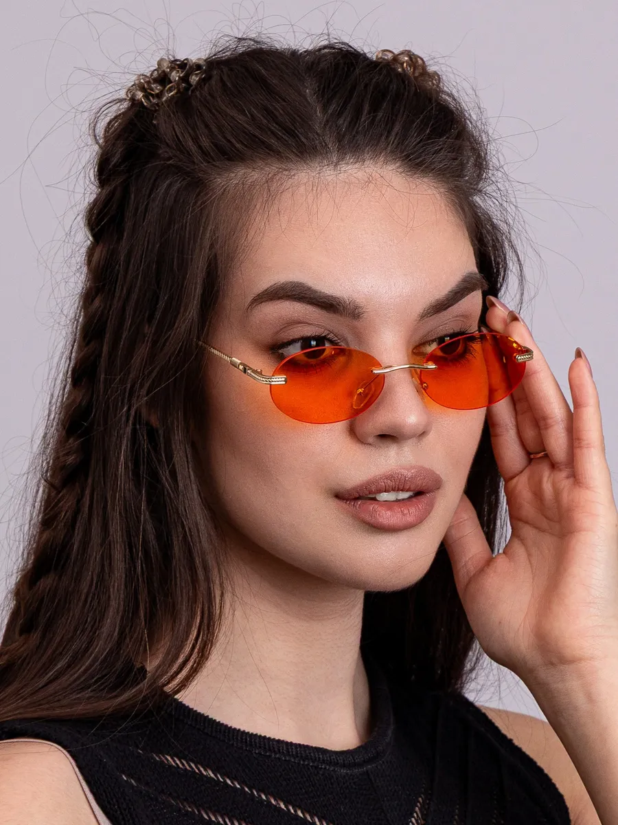 Солнцезащитные очки овальные