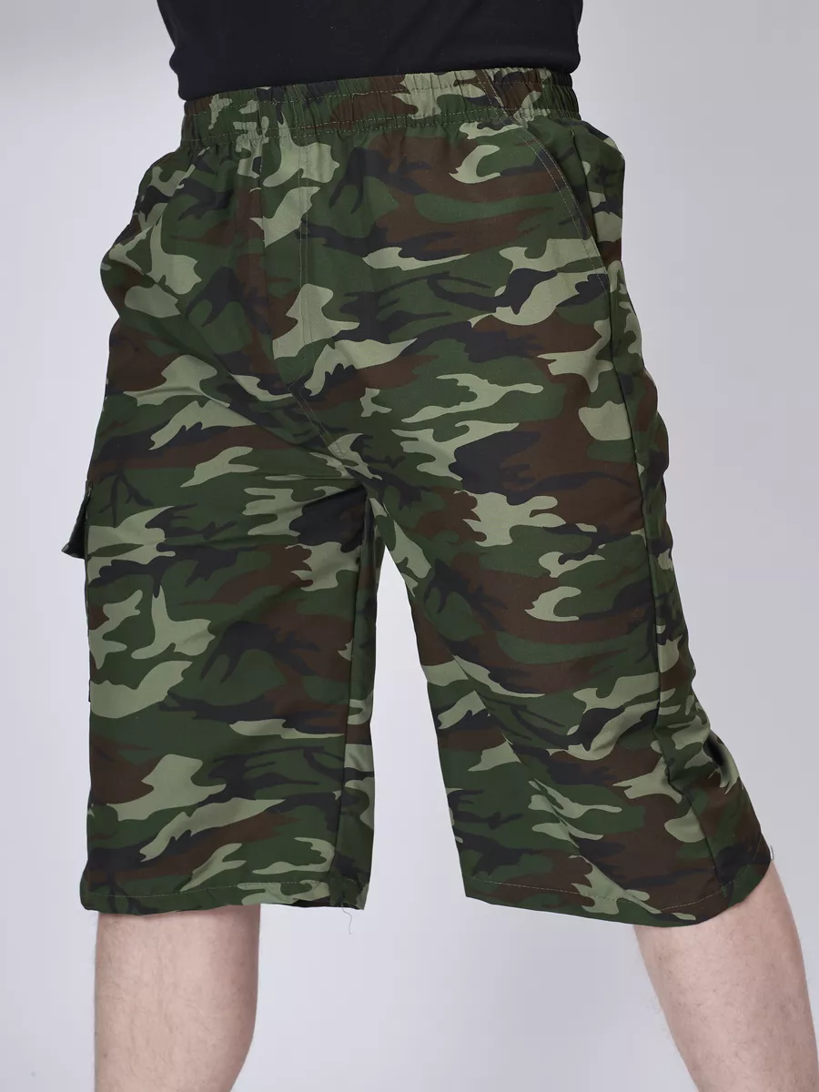 Камуфляжные шорты бриджи