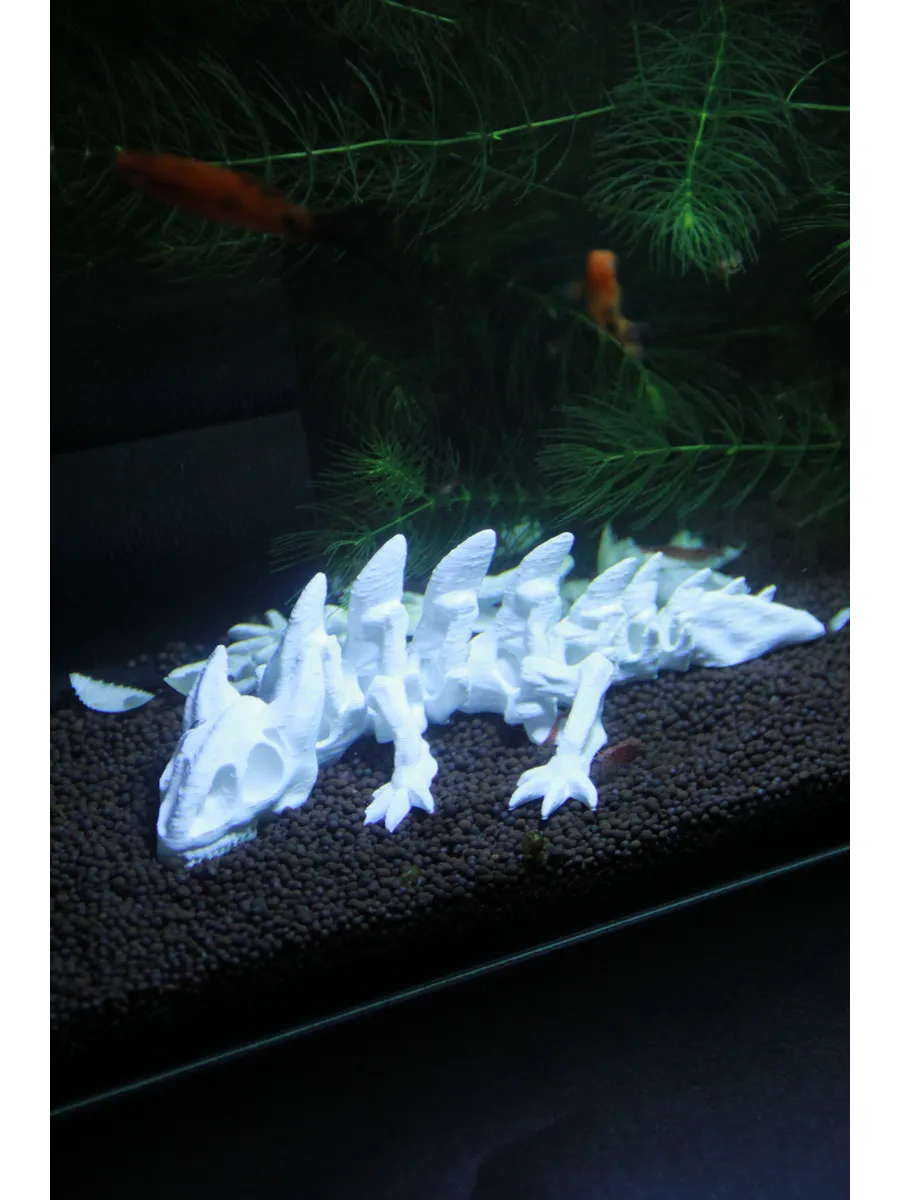 Декорация для аквариума и террариума Скелет Дракона