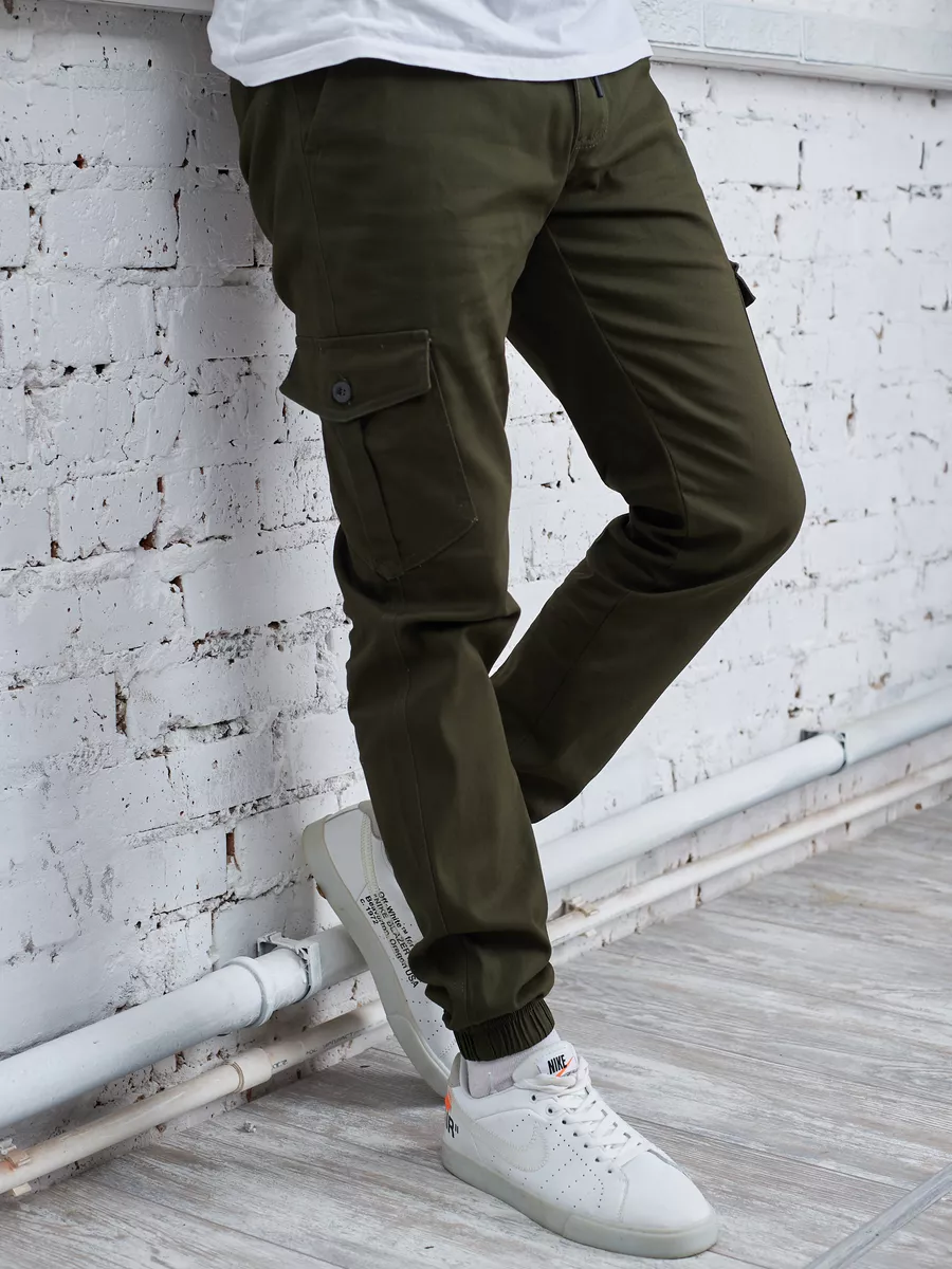 Брюки джоггеры карго зауженные спортивные
