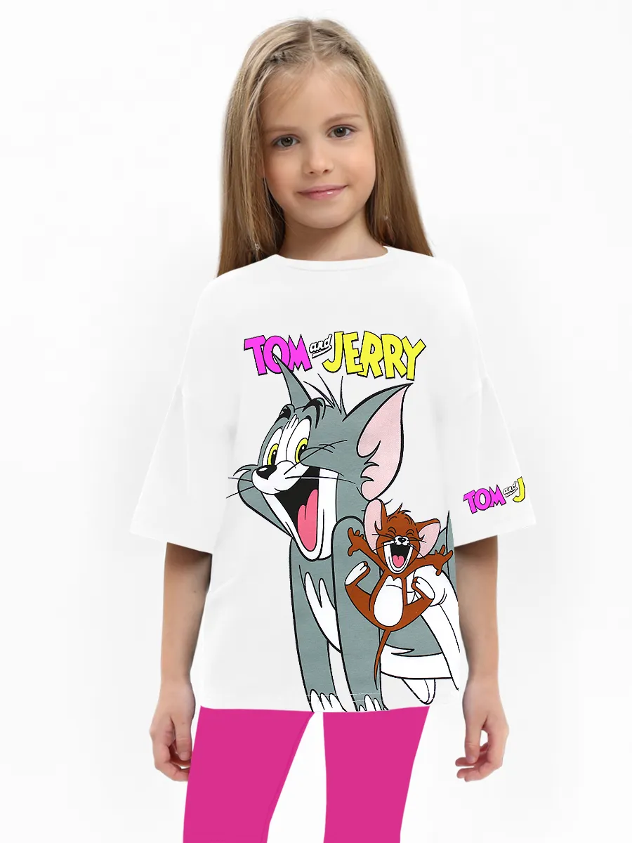 Футболка детская оверсайз летняя хлопок