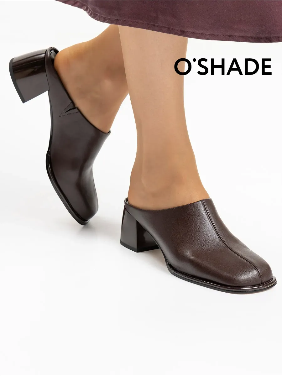 Сабо женские кожаные