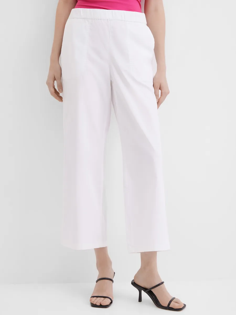 Брюки кюлоты укороченные на резинке