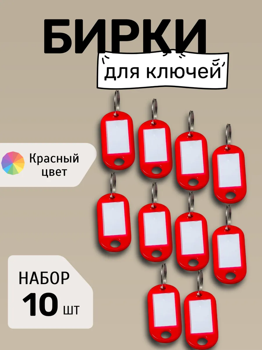 Бирки для ключей набор
