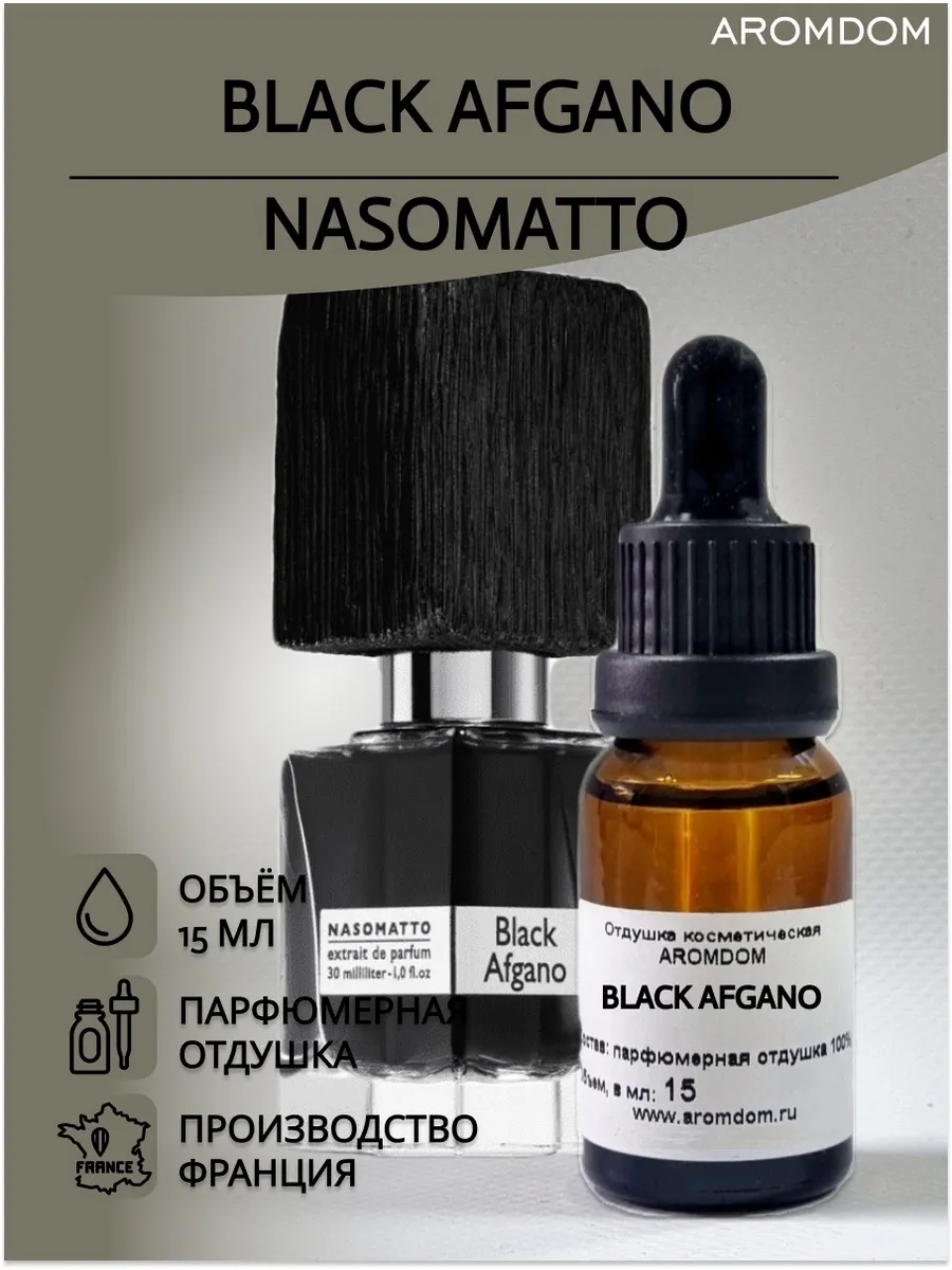Отдушка для свечей, мыла и парфюма. Nasomatto Black Afgano