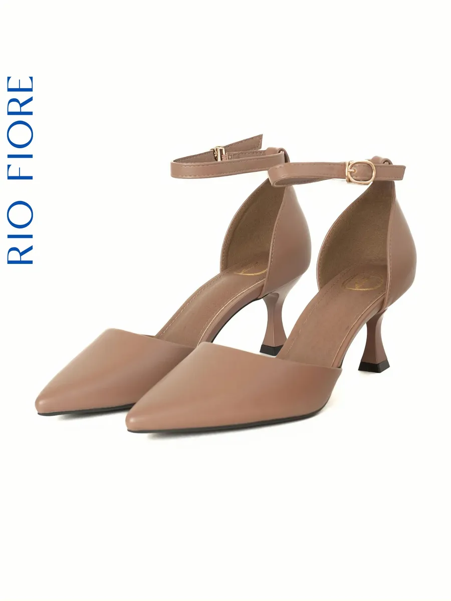 Туфли на каблуке шпильке вечерние с ремешком