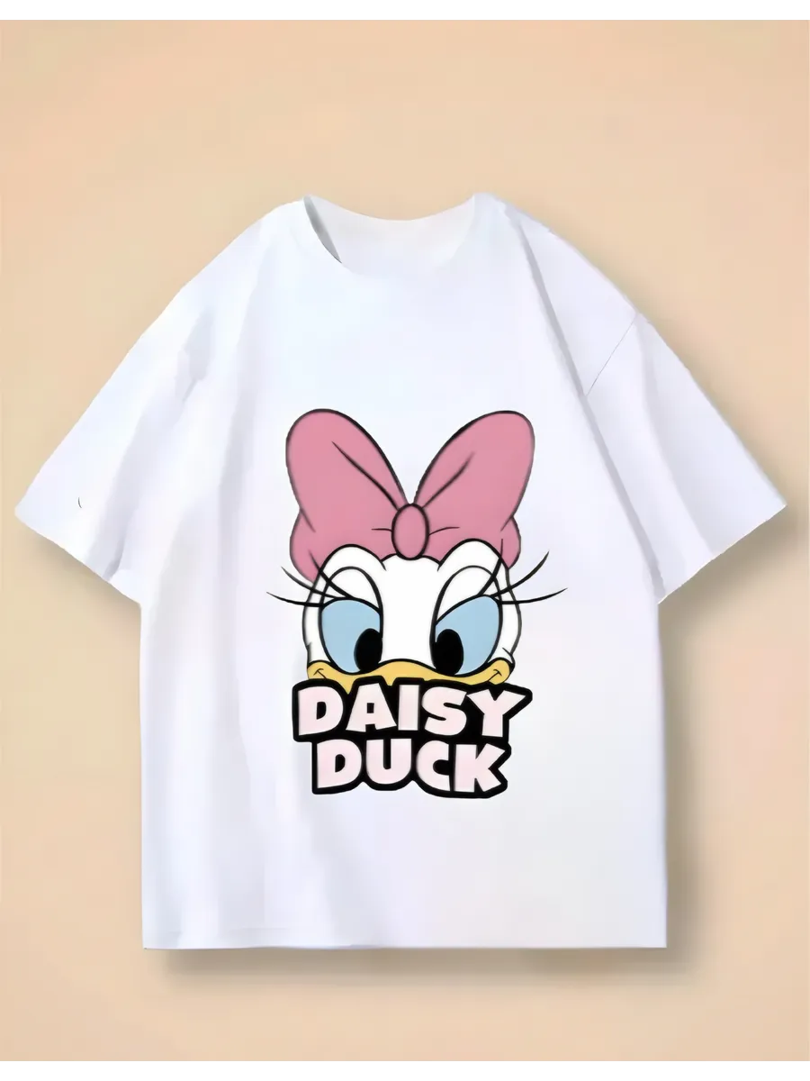 футболка с принтом дейзи дак