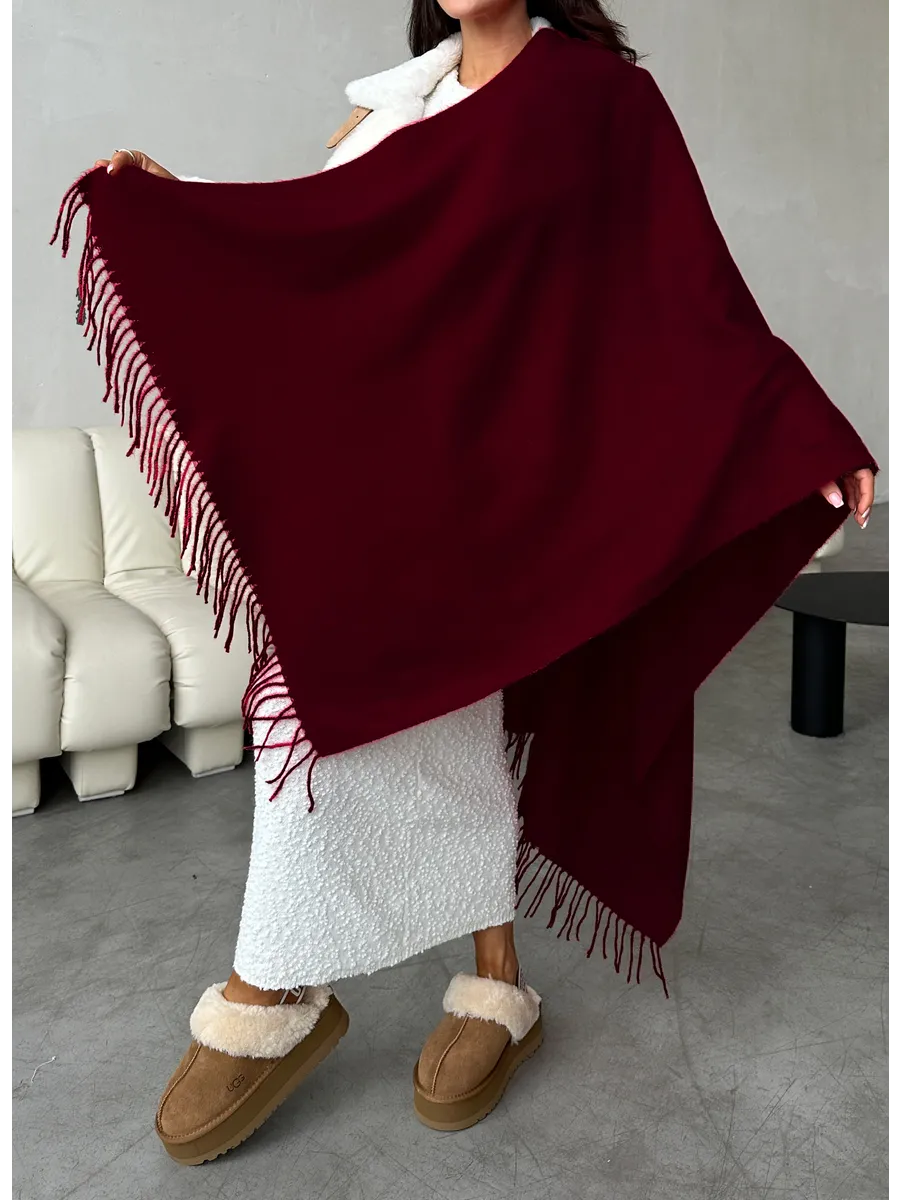 Теплый кашемировый шарф