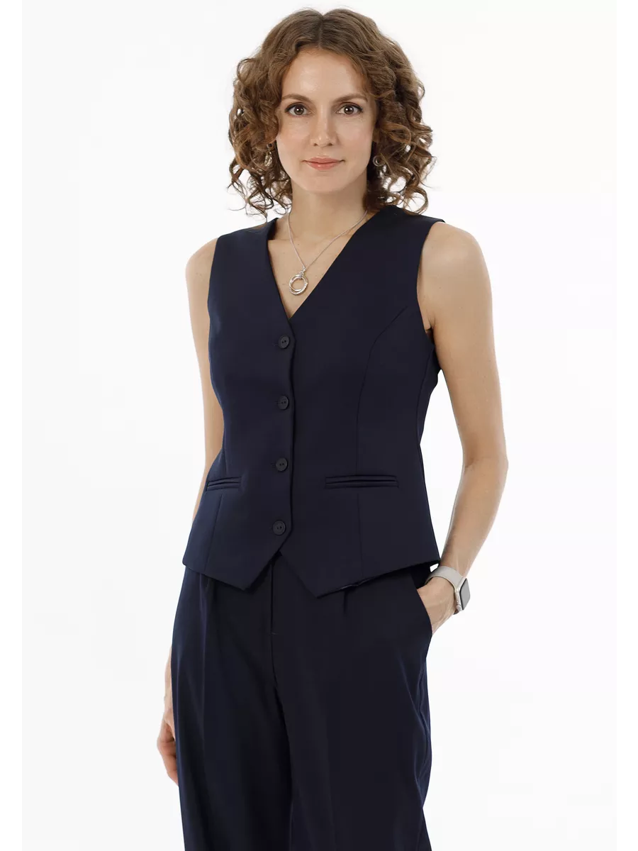 Костюм брючный двойка классический с жилетом